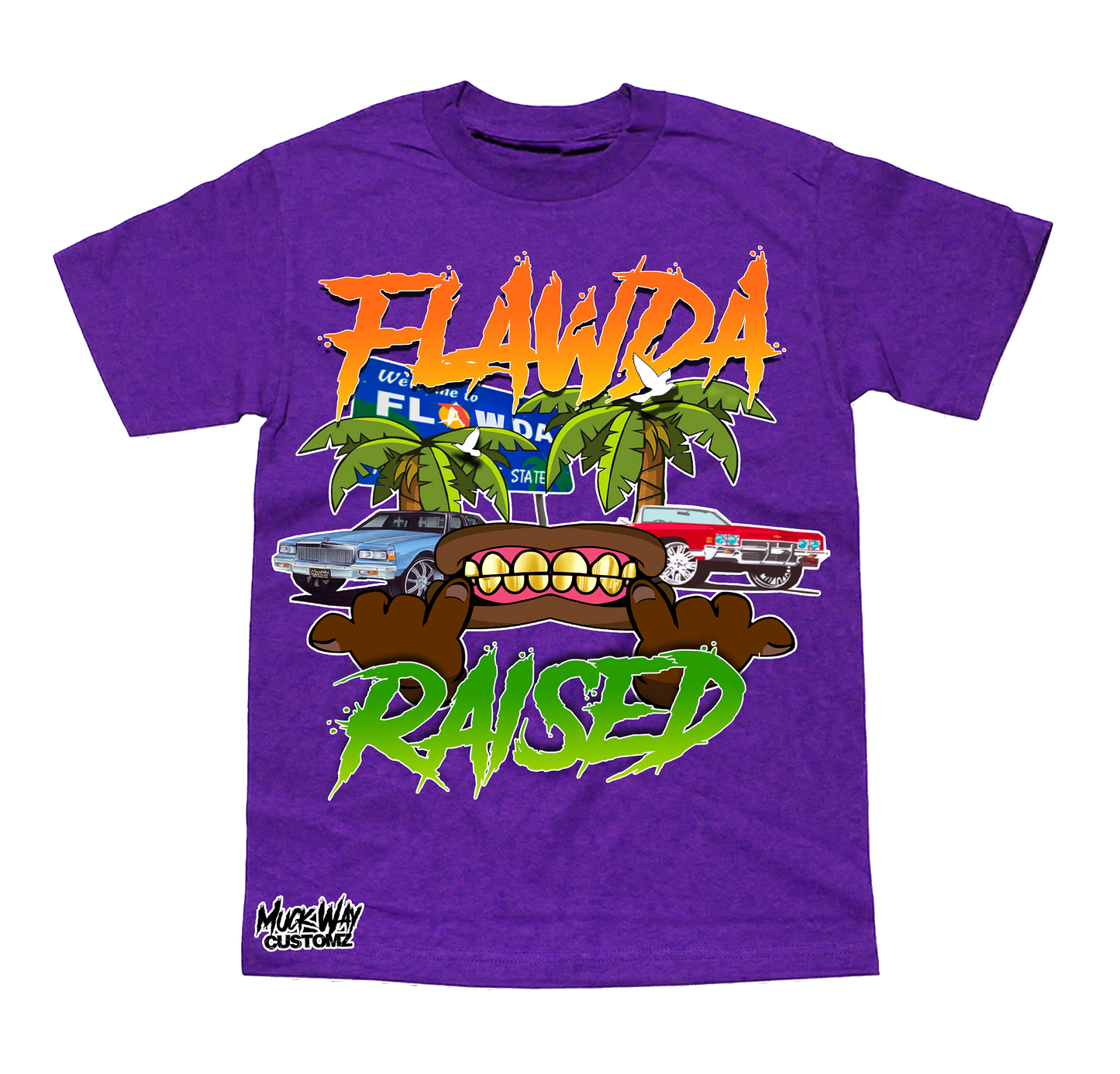 Flawda raised Tees